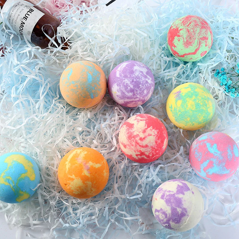 Bath Bomb Gift Set -9 Aromatherapy Bath Bomb 900g Contains Sea Salt Essential Oil Relieves Stress 241024