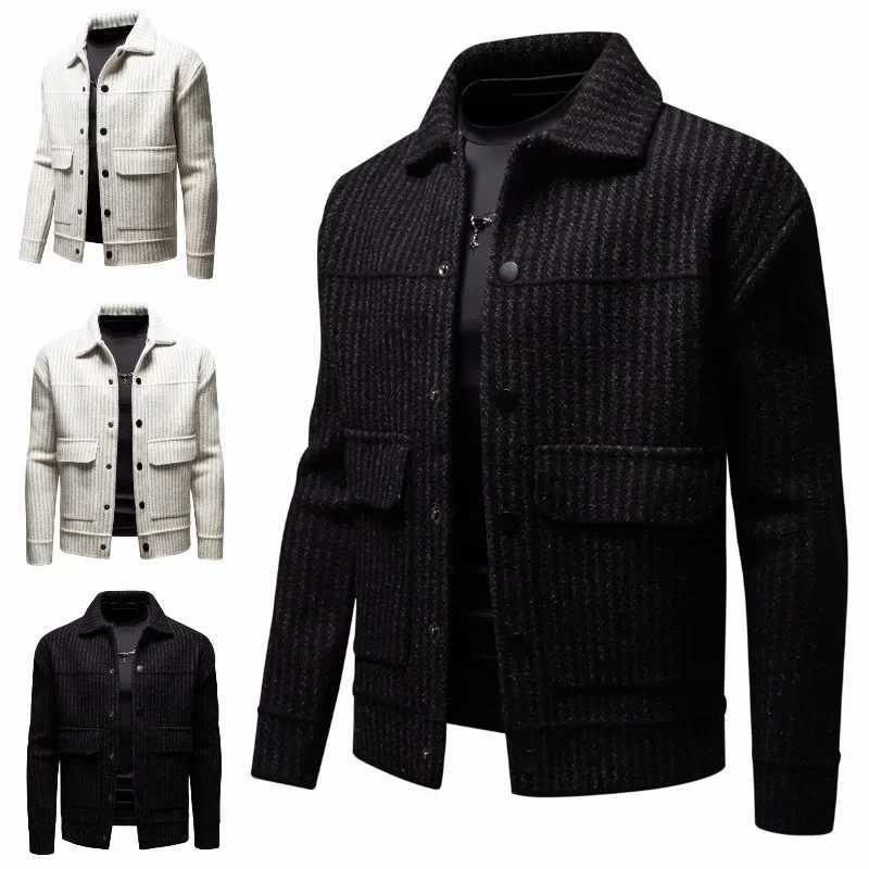 Mens Jacket Autumn/Winter New Style Jacket Fashion Collar Street Mens Jacket Y241009