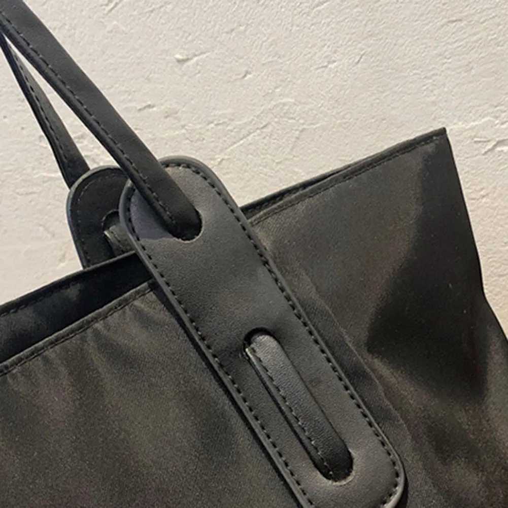 Tote Bag for Women Nylon Large Capacity Shoulder Bag Solid Color Satchel Purse Oxford for Work Travel Shopping Shopper Bag Z250219