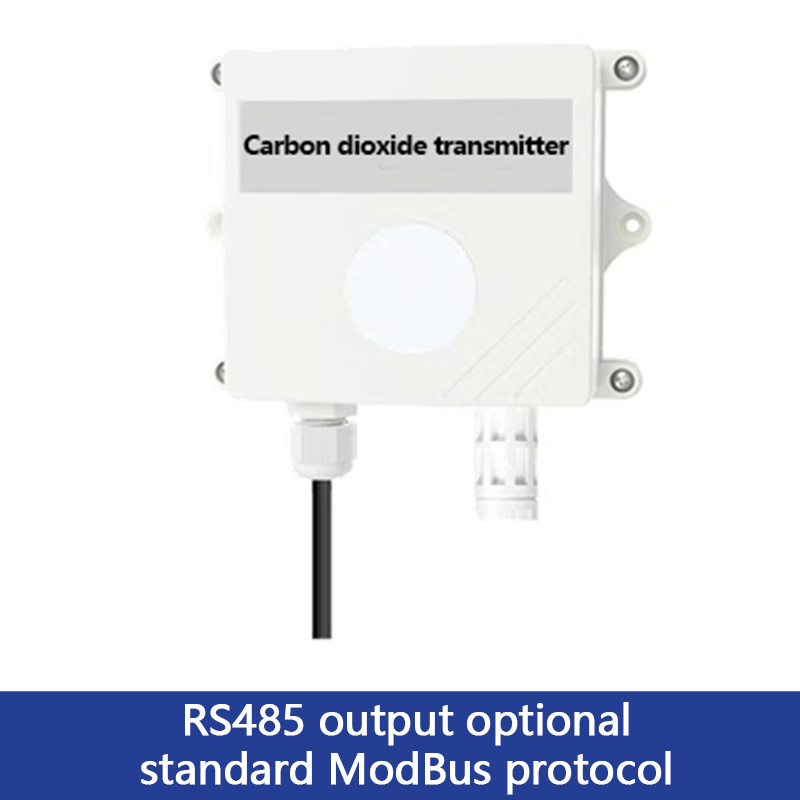 Non-display carbon dioxide transmitter whole environment factor detection and monitoring integrated environment