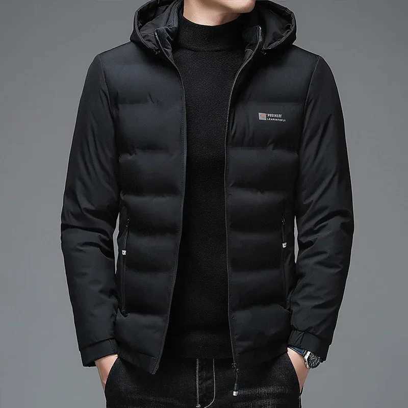 Mens Hooded Down Jacket 2024 New Coat Luxury Designer Clothing Hooded Thick Warm Casual Cold-Proof Clothing Lightweight Padding LX241009