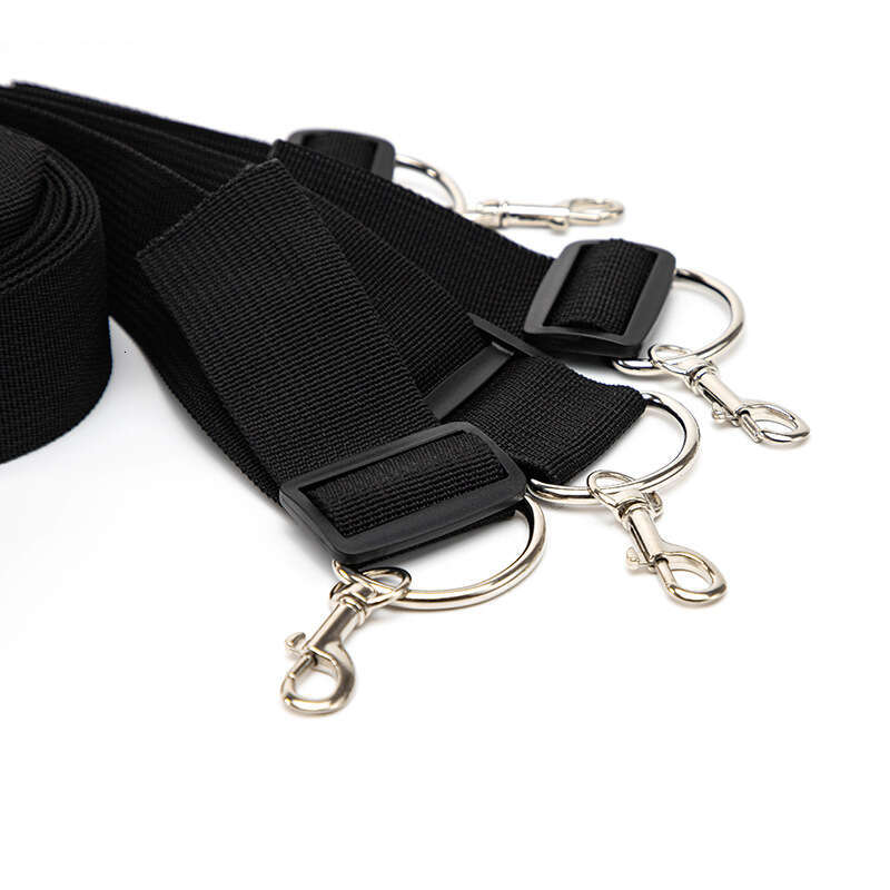 Sexy SM props, black four corner bed straps, SM binding, hand and foot handcuffs, torture equipment, alternative adult products