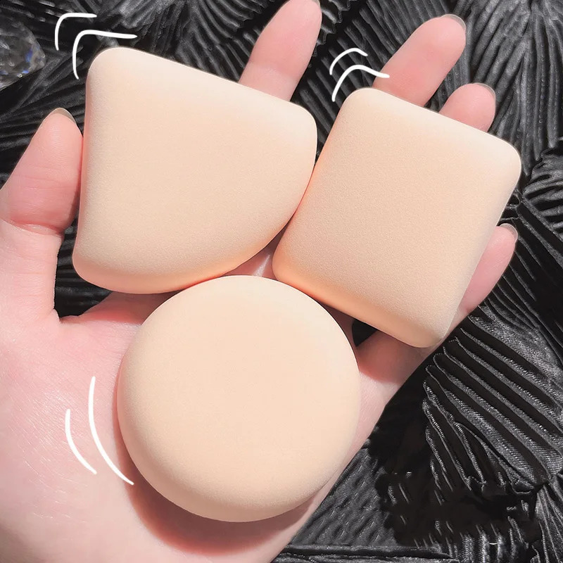 3-Piece/Box Fashion Makeup Blender Cosmetics Puff Makeup Sponge Basic Powder Sponge Beauty Tools Makeup Tool Accessories 241008