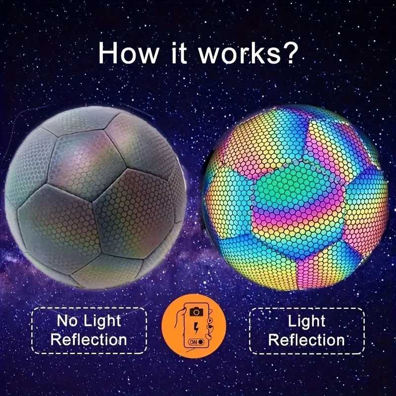 1 size 5 Rcctive football illuminated color football for indoor and outdoor trainingW241008