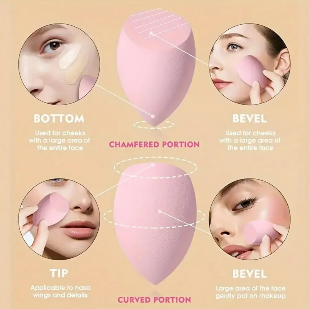 12 Piece Makeup Sponge Blender Beauty Egg Soft Makeup Puff Basic Sponge Powder Puff Female Makeup Accessories Beauty Tools 241008