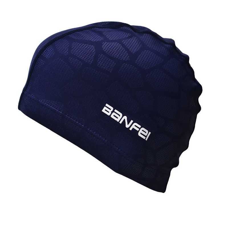 Nylon high elasticity waterproof comfortable cloth swimming cap adult swimming cap water cube swimming cap CL241009