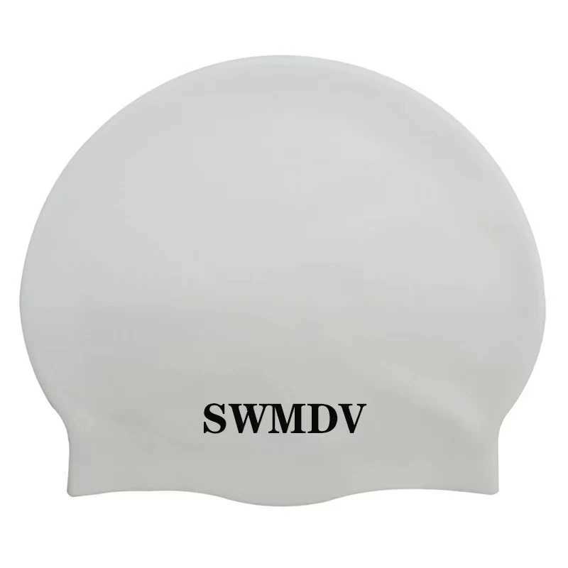 Flexible diving ear protection elastic silicone swimming cap for adults quick drying long hair waterproof surfing beach shower cap CL241009