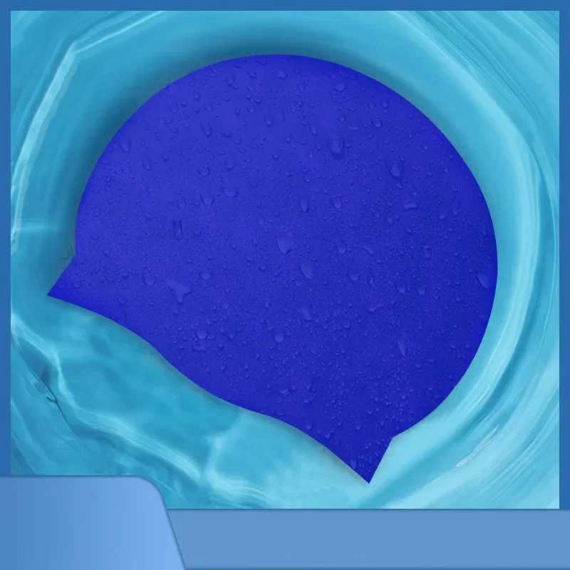 Customized swimming cap durable waterproof high-quality elastic silicone swimming pool cap CL241009