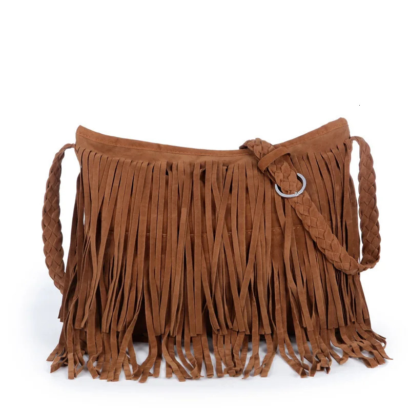 Womens Cross Body Bag Tassel Solid Color Fashion Mobile Wallet Handbag Womens Handbag 241008