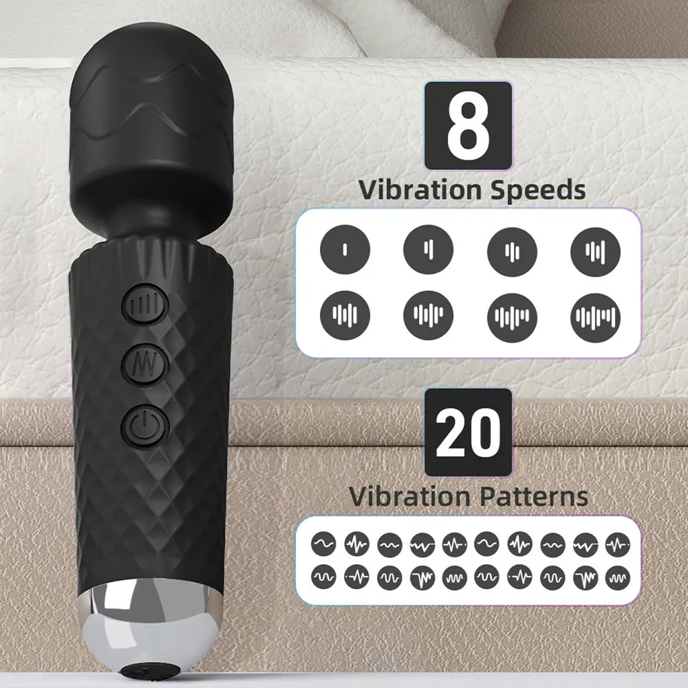 Powerful Magic Wand Vibrators for Women Clitoris Stimulator AV Stick G Spot Massager Female Masturbator Sex Toys 241009