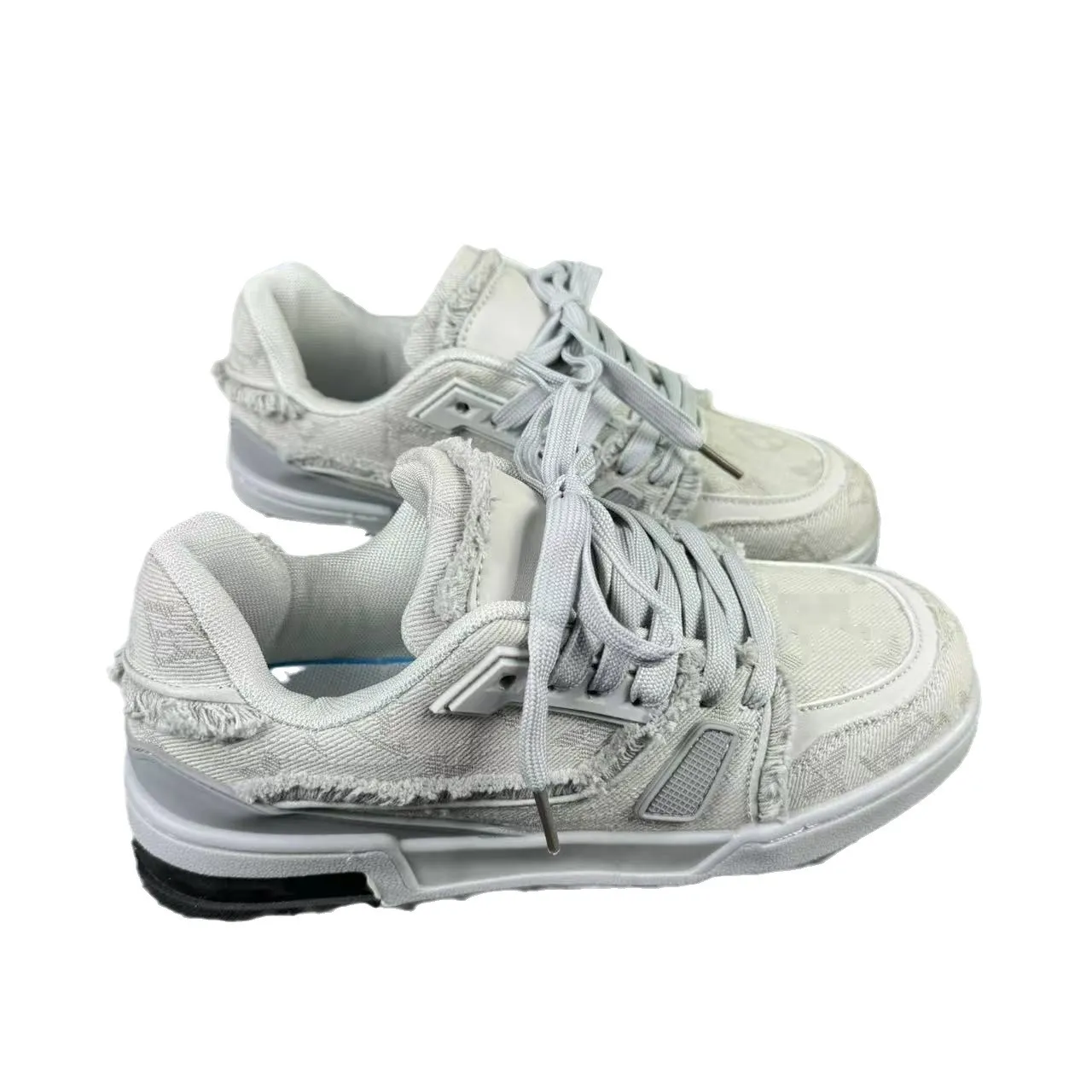 Womens Mens Denim Fringed Retro Sports And Casual Board Sneakers Casual Shoes