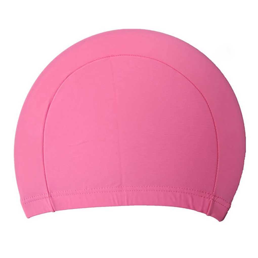 No size fabric to protect ears long hair sports size swimming cap sports ultra-thin shower cap CL241009