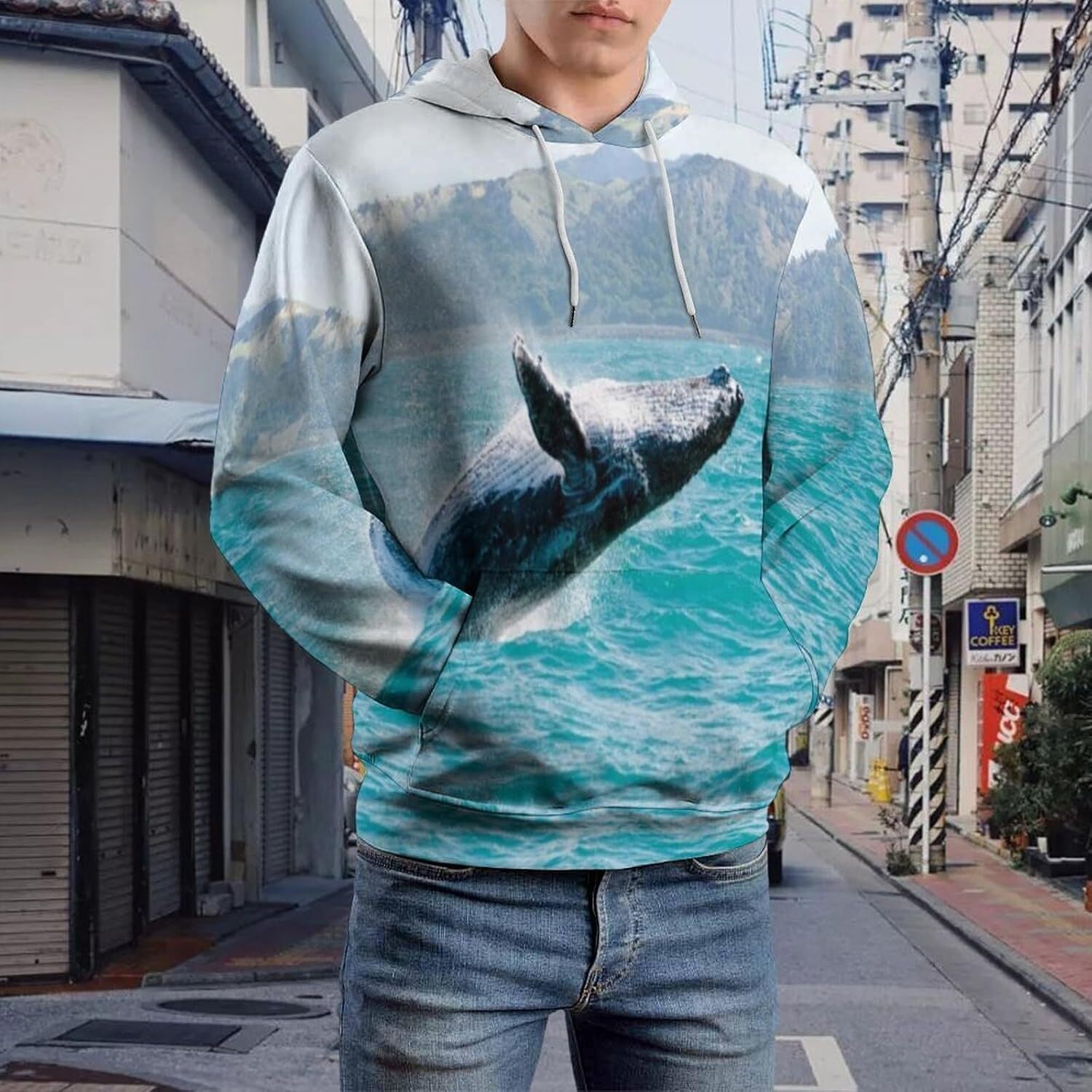 Hoodie for Mens Womens Mens Unisex Novelty Hoodies Underwater Scene Sea Turtle Close up Bottom of the Ocean Hooded Sweatshirt Graphic Hoodies sweatshi
