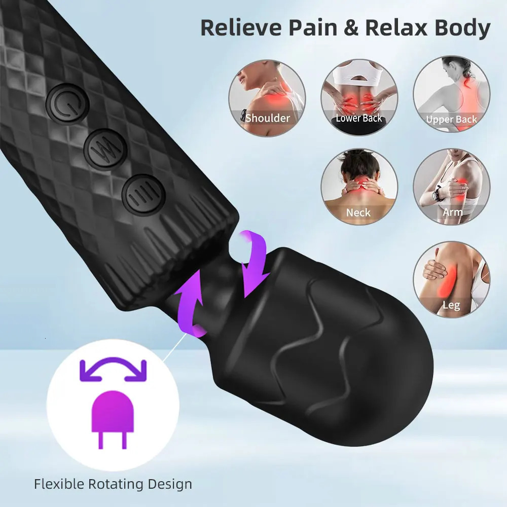 Powerful Magic Wand Vibrators for Women Clitoris Stimulator AV Stick G Spot Massager Female Masturbator Sex Toys 241009