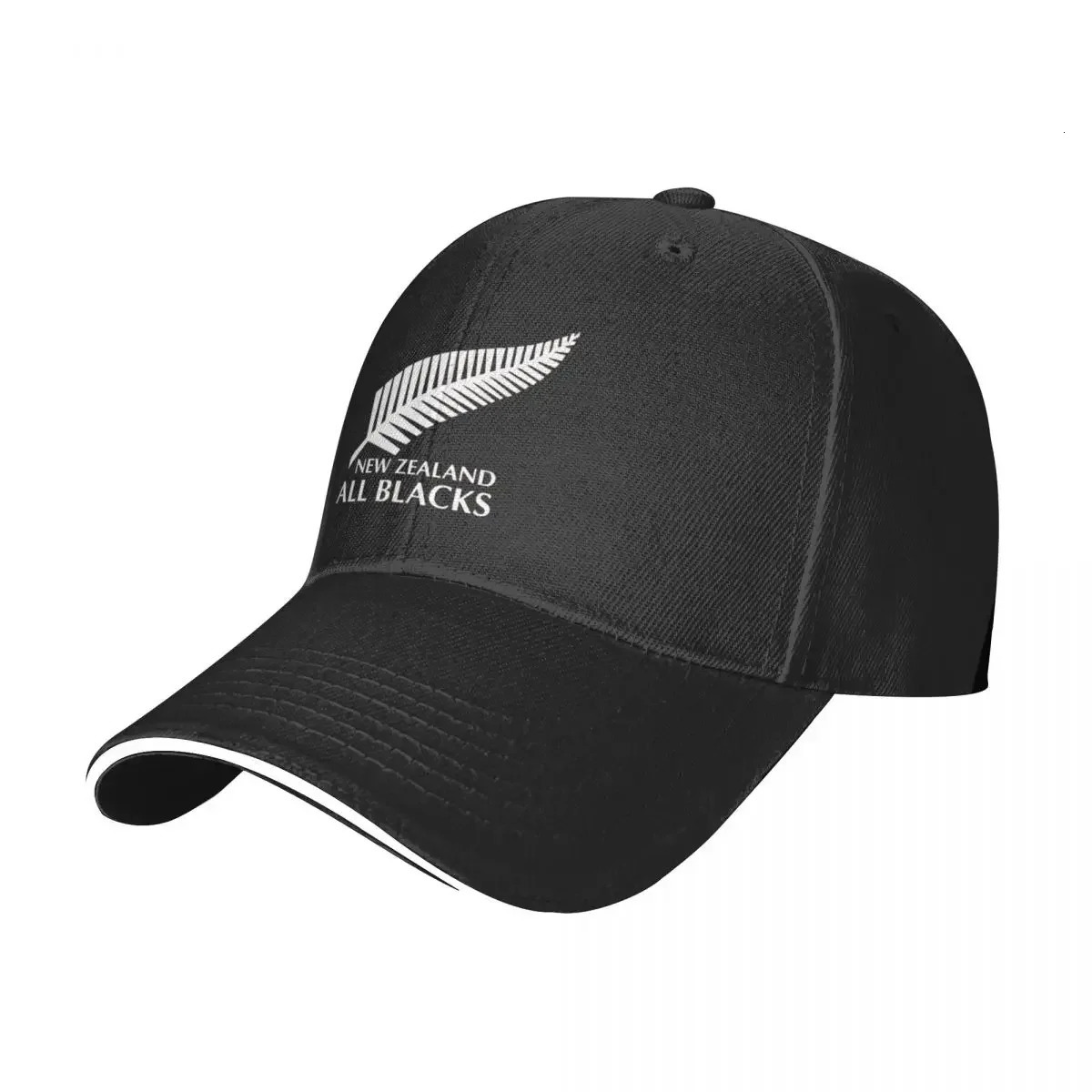 All black rugby baseball cap truck driver cute mens and womens 241009