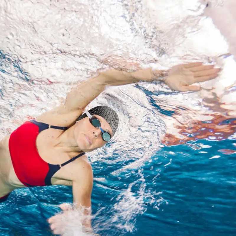 Silicone swimming cap suitable for girls boys adults men women plus sign swimming cap long thick curly hair braid soft swimming cap CL241009