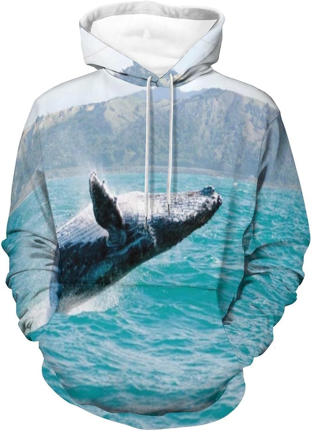 Hoodie for Mens Womens Mens Unisex Novelty Hoodies Underwater Scene Sea Turtle Close up Bottom of the Ocean Hooded Sweatshirt Graphic Hoodies sweatshi