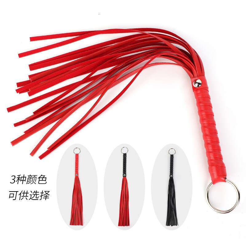 Sex toys SM props spanking whip SM training punishment tassel leather whip alternative sex toys hair replacement