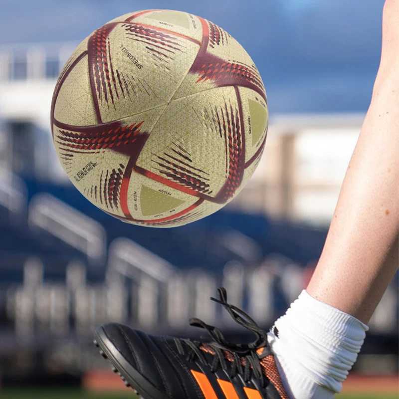 Profit Soccer Ball Size 5 Gold PU Material Wear resistant Match Training Ball Indoor/Outdoor Match FootballW241008