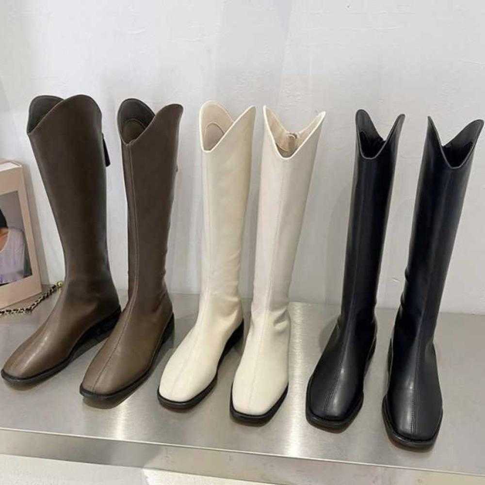 Knee Length Martin Boots Autumn Winter New Styles Martin Boots High Boots Knight Boots Long Fashion Boots Womens Long Boots Slim Legs 240826