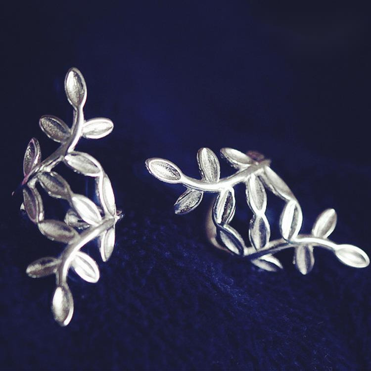 earring without hole, female circular bone U-shaped leaf clip, ear clip