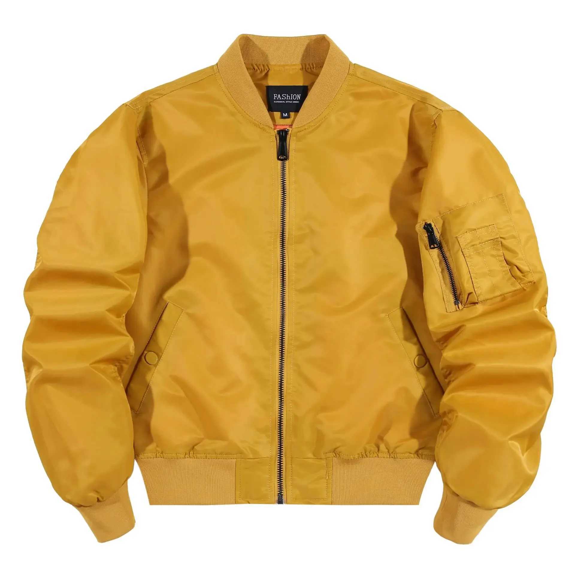 Boys retro red bomber jacket oversized spring short sleeved windproof jacket mens zipper flight jacket baseball jacket Plus size 5XL Y241009
