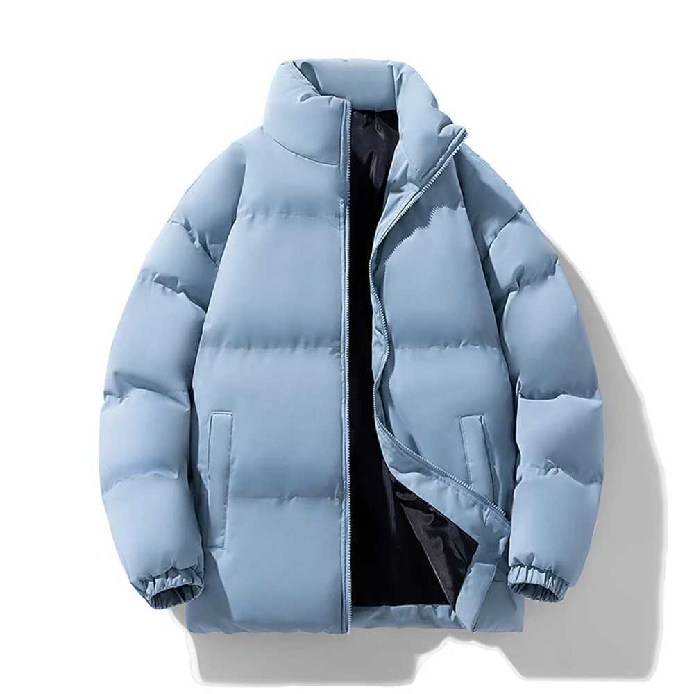 FGKKS Winter Brand Mens Solid Color Parkas Casual Warm Mens Cross-Border E-commerce Jacket Fashion Parkas Male Coats LX241018