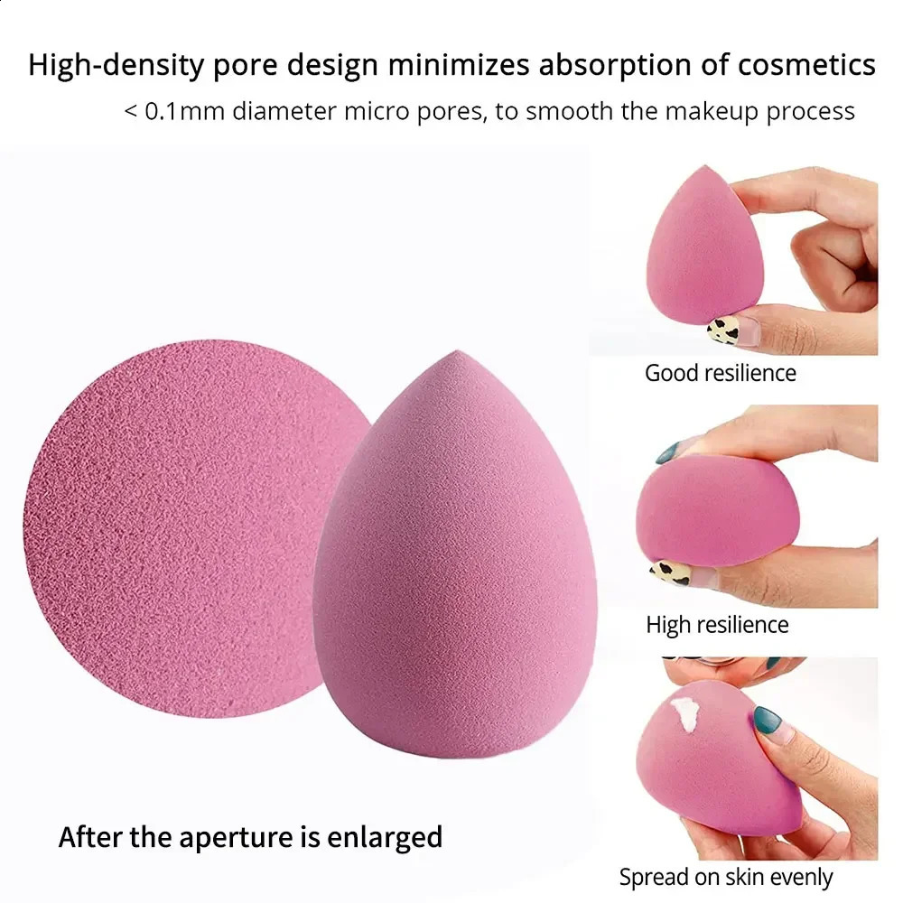 4-piece/set Makeup Sponge Blender Beauty Egg Makeup Puff Basic Sponge Powder Puff Womens Makeup Accessories 241008