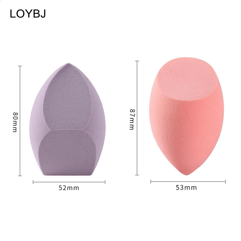 LOYBJ 1/2Pcs Large Size Makeup Sponge Basic Makeup Puff Smooth Powder concealer Beauty Sponge Mixer Makeup Puff 241008
