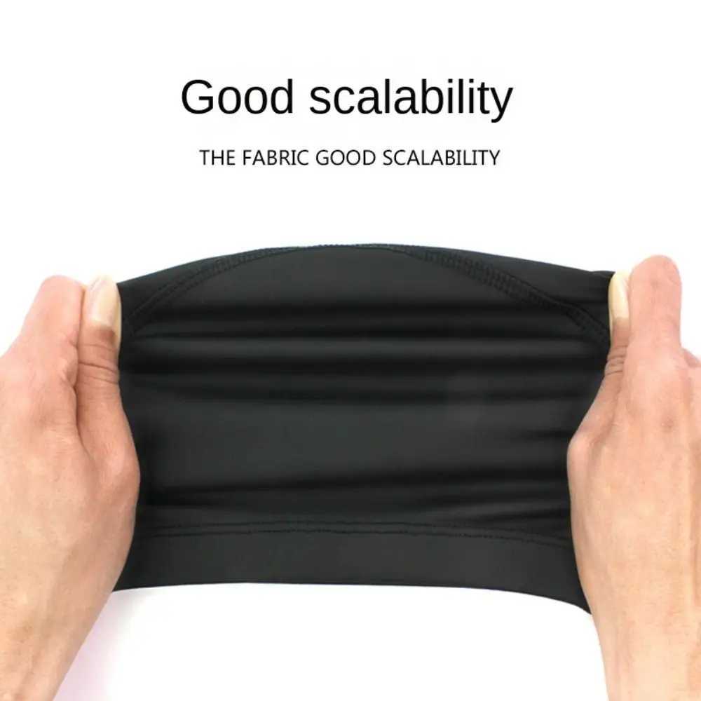 PU PU fabric swimming cap waterproof ear protection swimming pool cap flexible adult long hair swimming cap CL241009