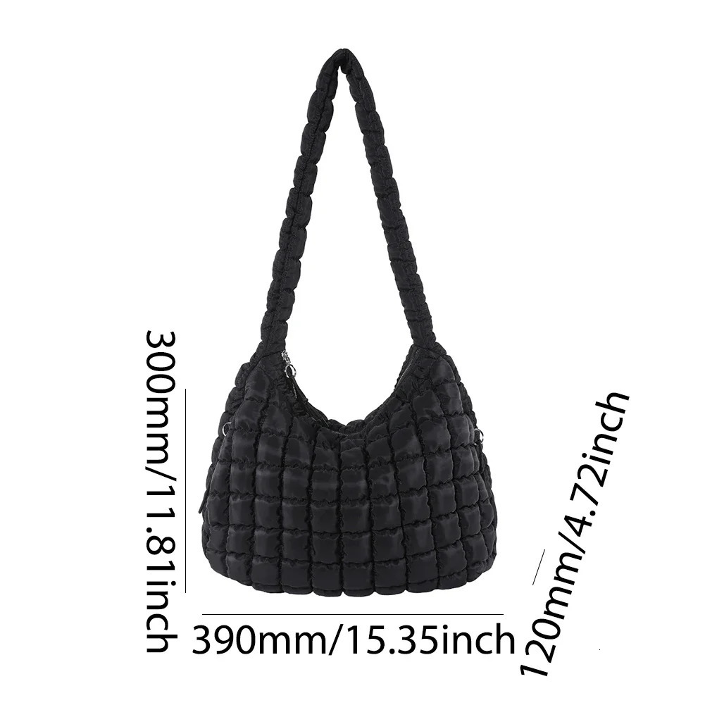 Bedding Bubble Shoulder Bag Womens Large Capacity Sling Bag Inflatable Air Cushion Fashion Backpack Casual Solid Color Cross body Bag 241008