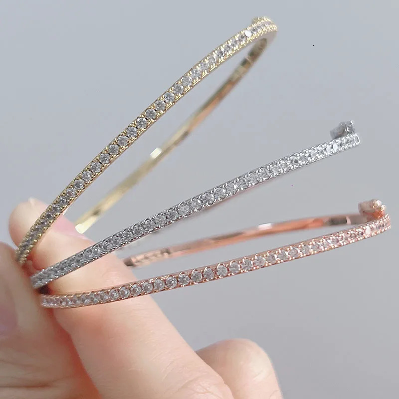 High quality pure 925 silver womens gold diamond wedding jewelry rivet bracelets designer bracelet women luxury jewelry gold mens bracelet designer br - view 7