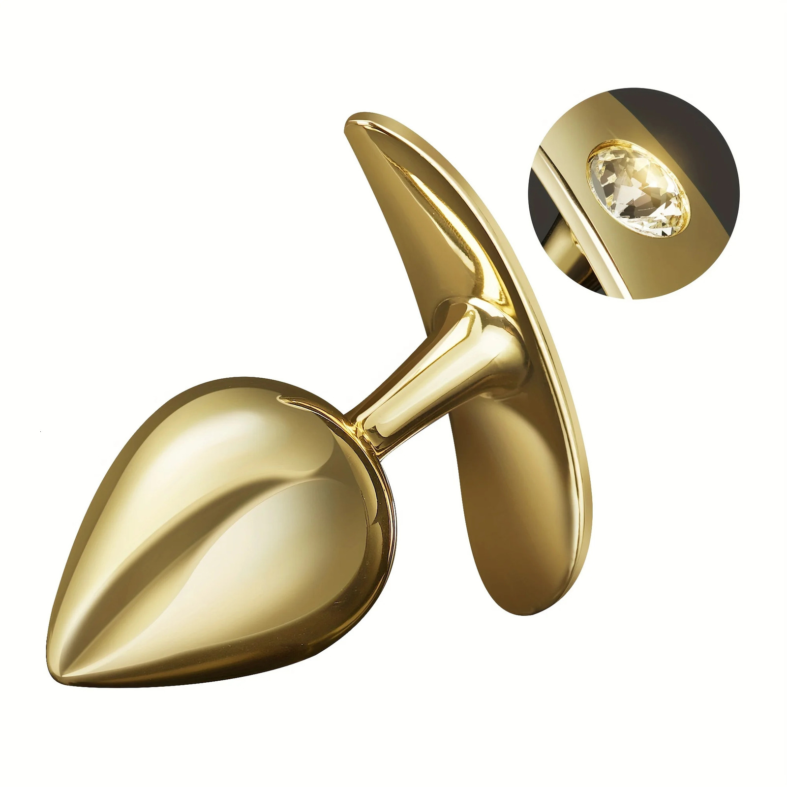 3size anal bead crystal jewelry love butt plug stimulating toy penis stainless steel 241009