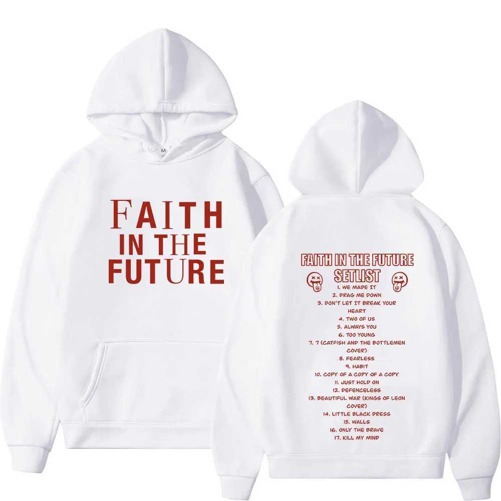 Men's Hoodies Sweatshirts Faith in The Future 2024 Tour Concert Hoodie Men Fashion Hip Hop Hooded Sweatshirts Fans Gift Harajuku Vintage Oversize