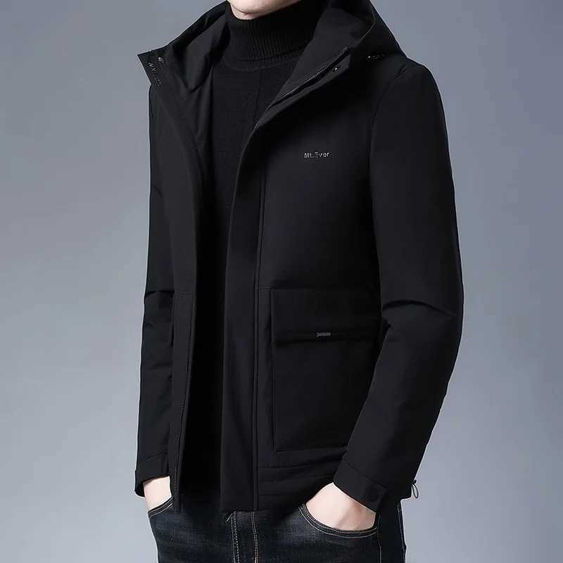 Top Grade Men Winter Coat 2024 New Arrivals Fashion Casual Thick Warm Windbreaker Jacket Brand Mens Clothes Hooded Coats LX241009