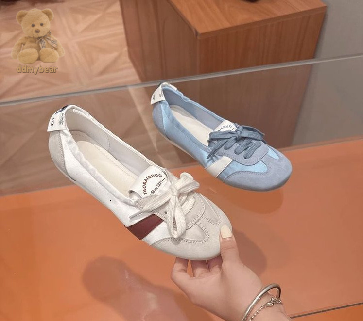 Ddmybear 2024 Shallow Mouth Flat Bottom Ballet Style One Step Simple And Versatile Mary Jane Training Single Shoes Chinese Brand Shoes F1010-57