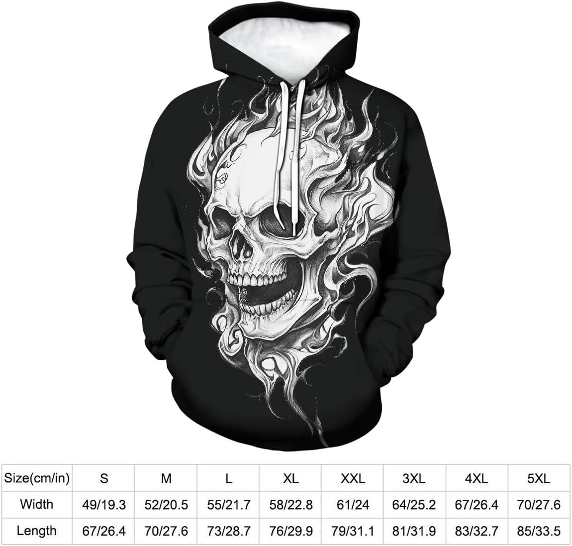 Hoodie for Mens Womens Mens Skull 3D Print Hoodies Sweatshirts Casual Novelty Street Fashion Hoodie Pullover With Pocket Graphic Hoodies sweatshirt tr