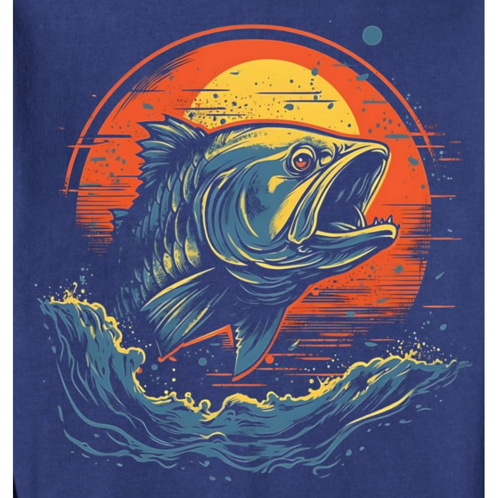 Long Sleeve Shirts for Men sweatshirt Fishing Graphic Ocean Sunset Fisherman Gifts Graphic Sweatshirt Tee Streetwear Casual tops clothes