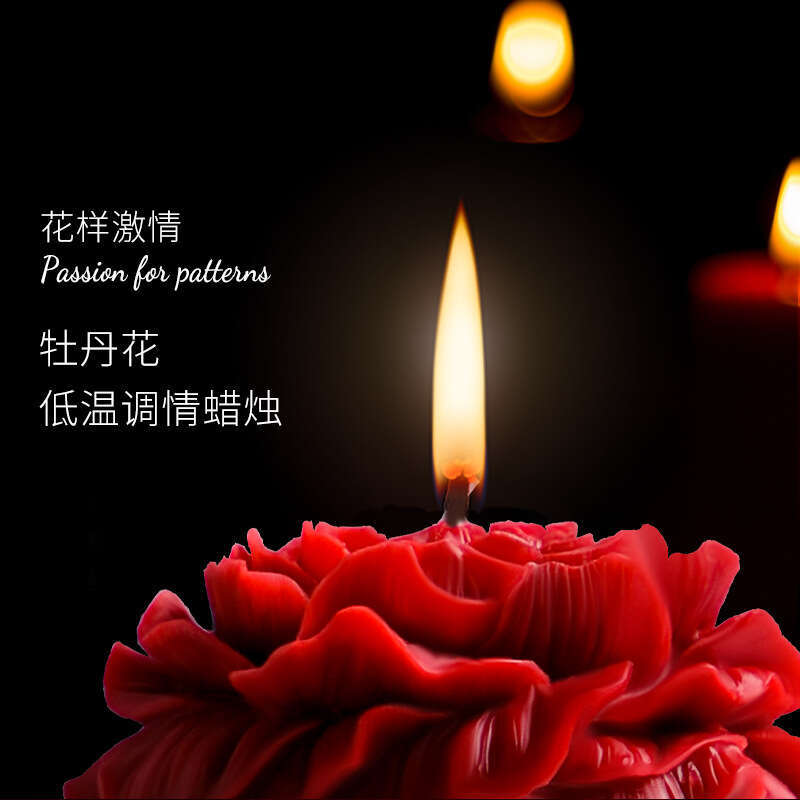 SM Props Peony Flower Fun Low Temperature Candle Sex Game Couple Training Drip Wax SM Sex Supplies Hair Replacement