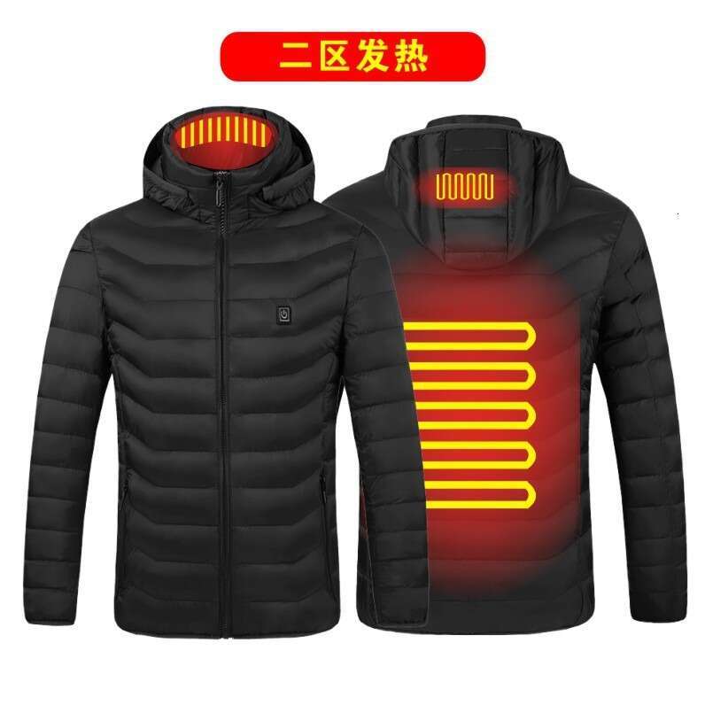 Winter intelligent electric suit USB heating constant temperature cotton jacket men and women
