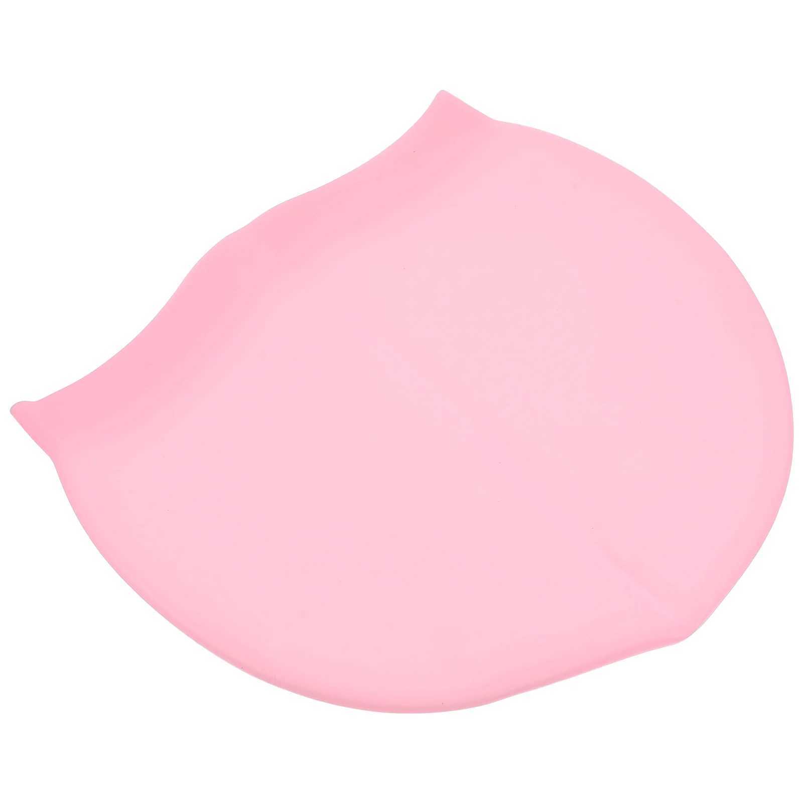Pu Swimming Hat Bathing Adult Large Women Outdoor Silicone Hat Pink Men CL241009