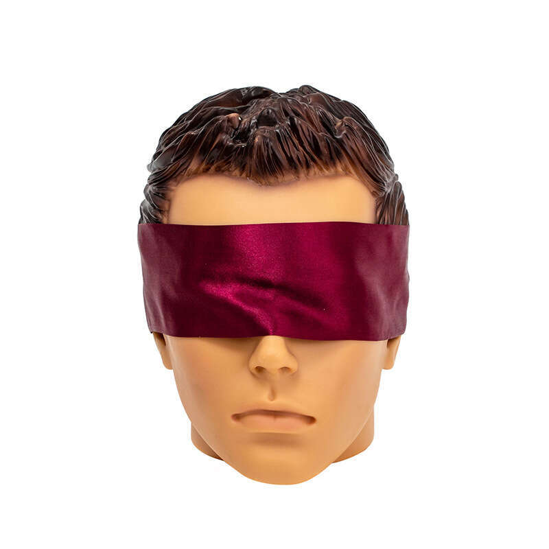 SM prop simulation silk satin erotic eye mask couple flirting binding bondage handcuffs adult products