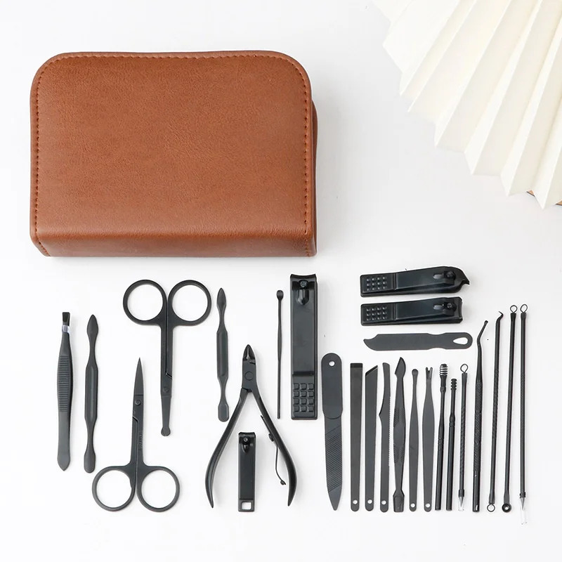 Ergonomic kit high-quality nail files scissors ergonomic kit convenient to use learn travel 26 pieces 240927