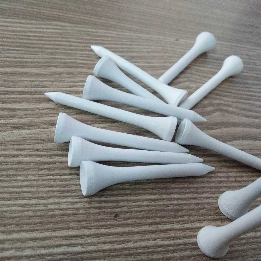 Golf Tees 1000pcs/ lot Great quality bulk 54mm /70mm / 83mm white color wood golf tee S241097