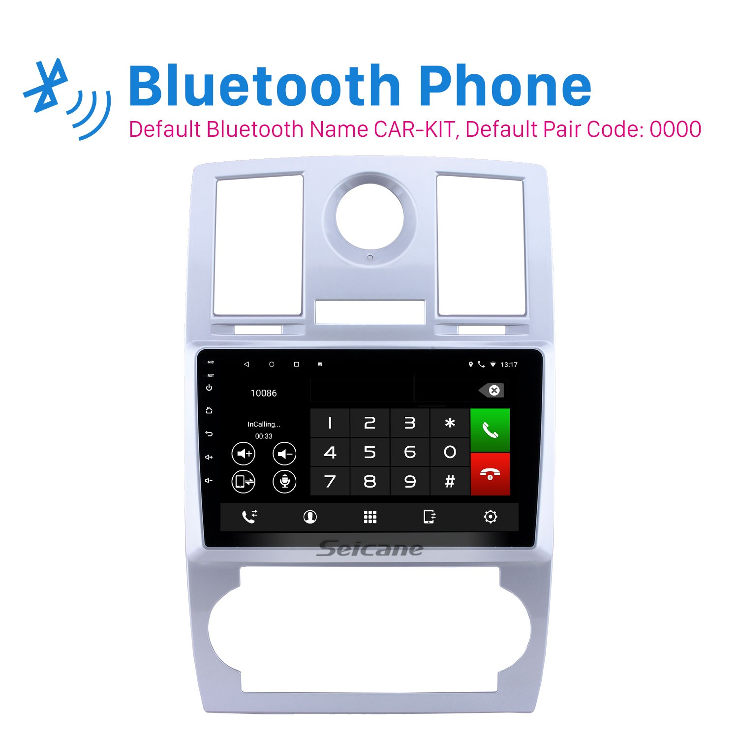 HD Touchscreen Radio for 2004-2008 Chrysler Aspen 300C 9 inch Android 13.0 Car Stereo USB Bluetooth AUX support Carplay DVR TPMS Backup camera