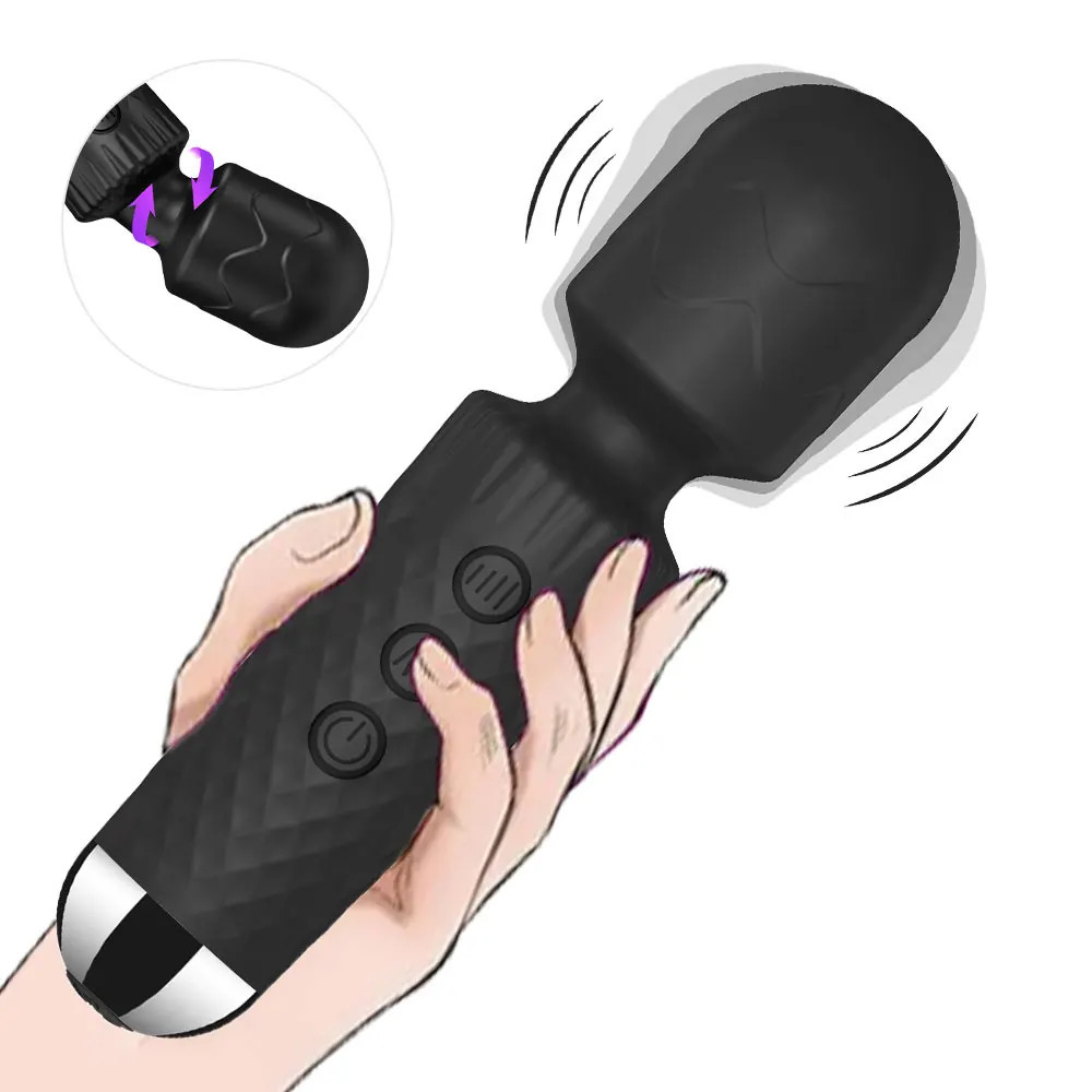 Powerful Magic Wand Vibrators for Women Clitoris Stimulator AV Stick G Spot Massager Female Masturbator Sex Toys 241009