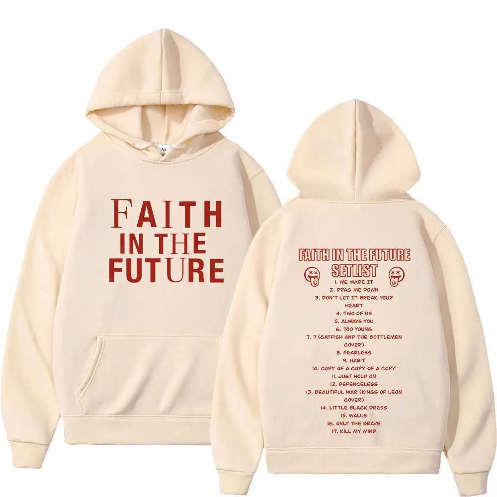 Men's Hoodies Sweatshirts Faith in The Future 2024 Tour Concert Hoodie Men Fashion Hip Hop Hooded Sweatshirts Fans Gift Harajuku Vintage Oversize