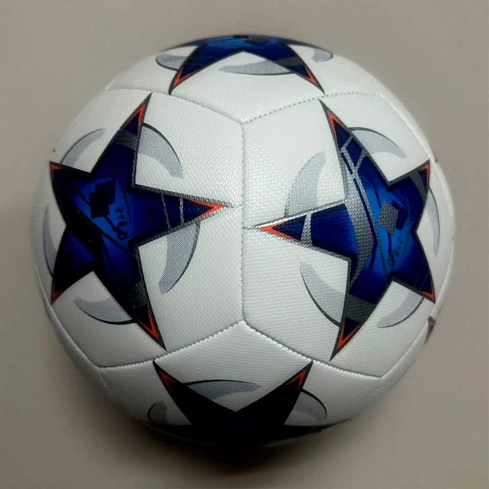 New Arrival Blue Official Size 5 Football Prier Goal Team Match Ball Training Ague Sports Equipment Football Top ClassW241008