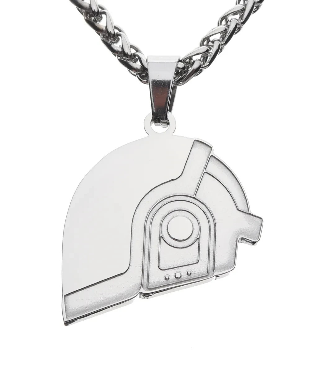 Stupid Punk Electronic Pendant Necklace for Men and Women Hip Hop Personality Couple Street Fashion Full Match Jewelry Gift 240912