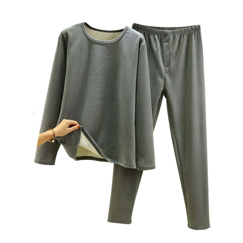 Men's thermal underwear winter, with added thick German veet ing, slim fit warm long sleeved autumn clothes and pants set for men